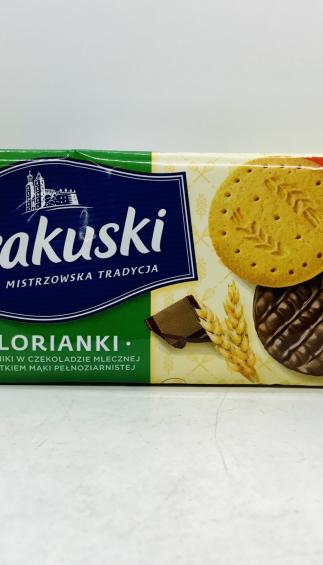 Krakuski Biscuits Covered by Milk Chocolate 171g