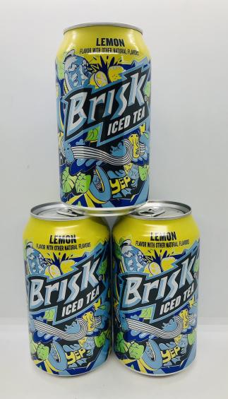 Brisk iced tea 355mL. (12pack in box)