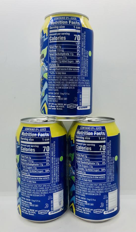 Brisk iced tea 355mL. (12pack in box)