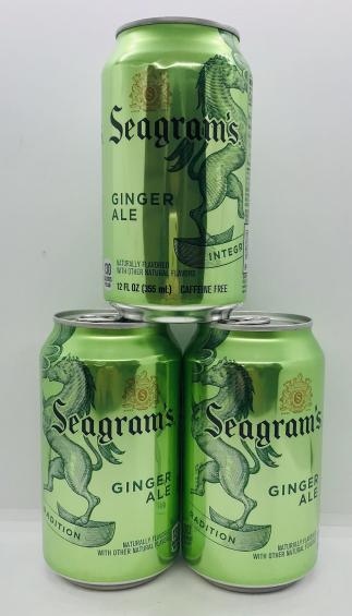 Seagram's Ginger Ale 355mL. (12pack in box)