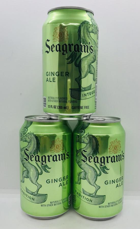 Seagram's Ginger Ale 355mL. (12pack in box)