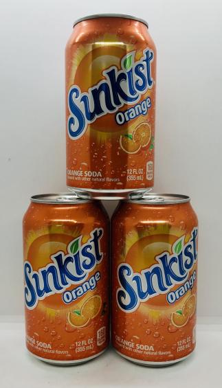 Sunkist orange 355mL. (12pack in box)