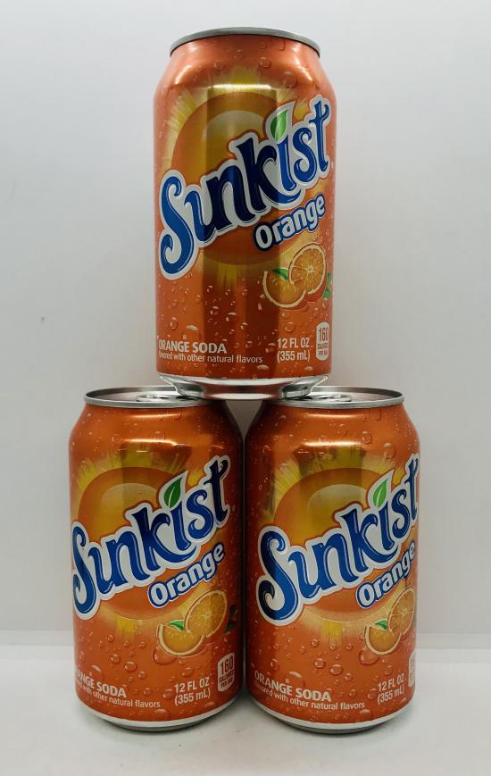 Sunkist orange 355mL. (12pack in box)