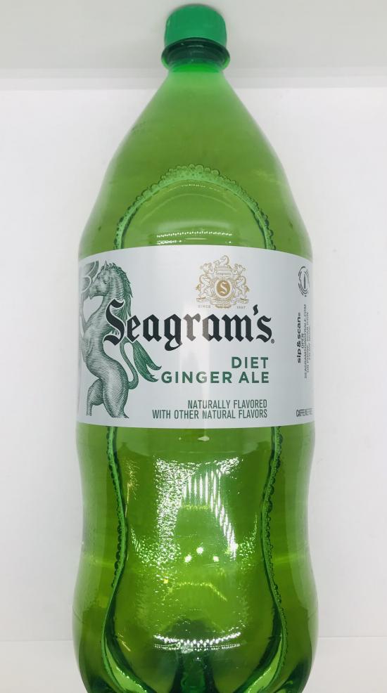 Seagram's diet Ginger Ale 2L.