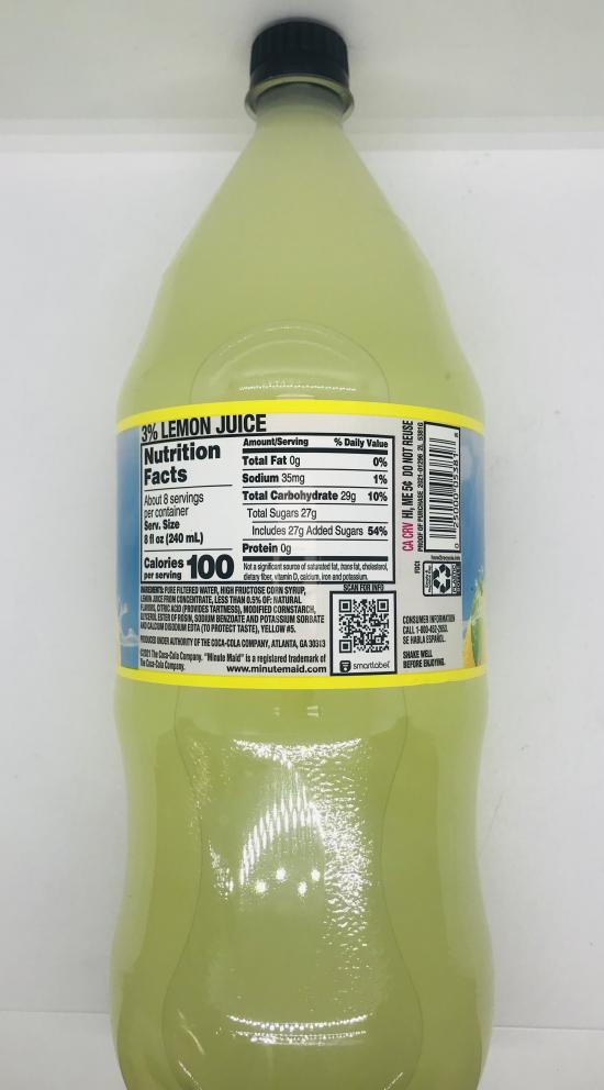 Minute Maid Lemonade 2L.