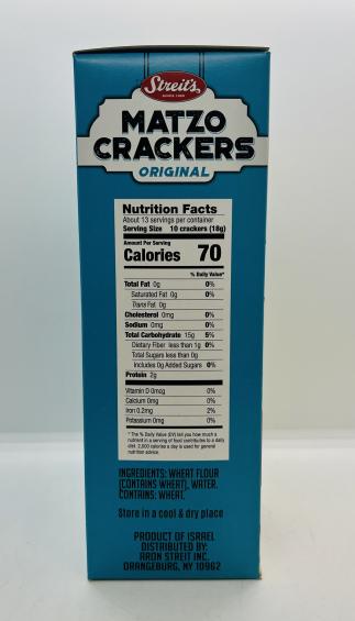 Streit's Matzo Crackers Original 227g.