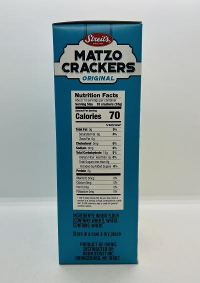 Streit's Matzo Crackers Original 227g.