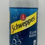 Schweppes club soda 1L.