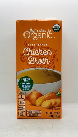 Lidl Chicken Broth Organic 907g