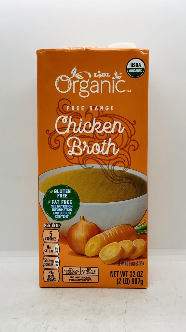 Lidl Chicken Broth Organic 907g