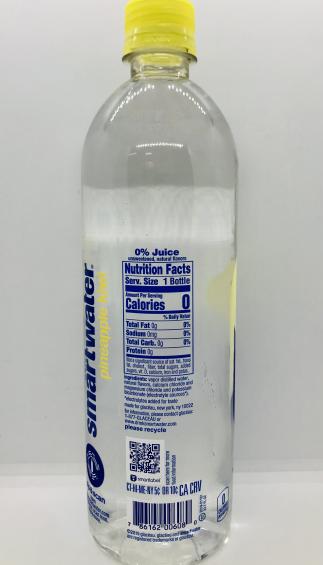 Smartwater Pineapple/Kiwi 700mL.