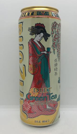 AriZona Diet green tea w. Ginseng  680mL.