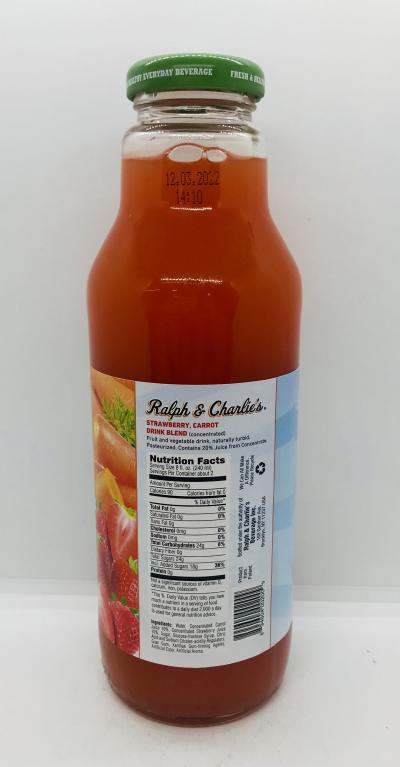 R&C Carrot/strawberry Juice 532mL.