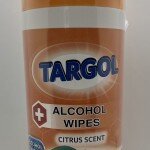 Targol Alcohol Wipes Citrus Scent 72 Sanitizing Wipes