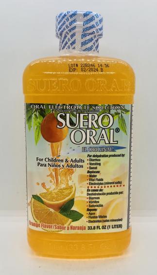 Suero Oral Orange Flavor 1L.