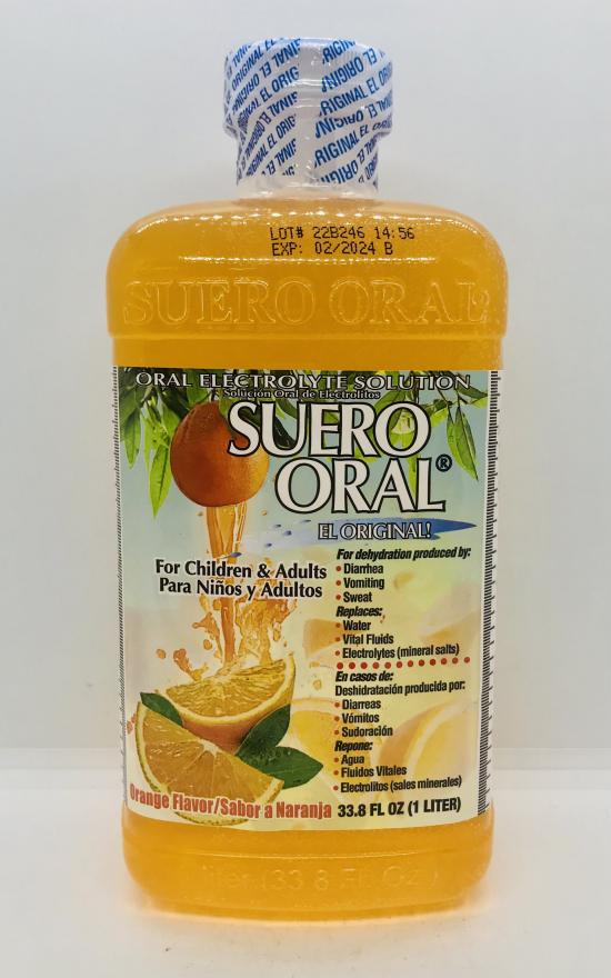 Suero Oral Orange Flavor 1L.