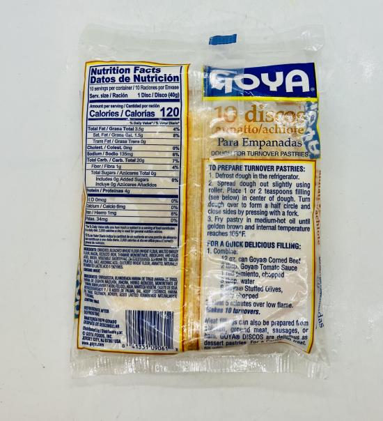 Goya Empanadas Discos 397g.