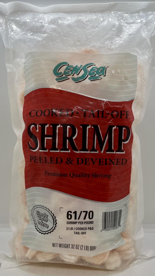 CenSea Cooked Tail-Off Shrimp Peeled & Deveined 908g