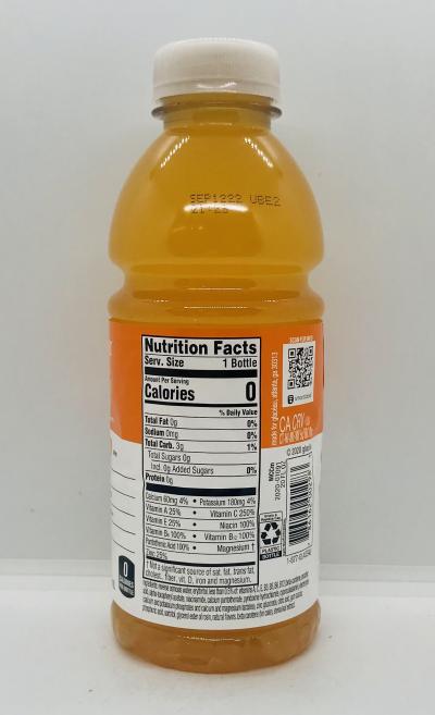 Vitaminwater Orange Zero Sugar 591mL.