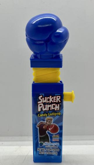 Sucker Punch Candy Lollipop Raspberry Jab 17g