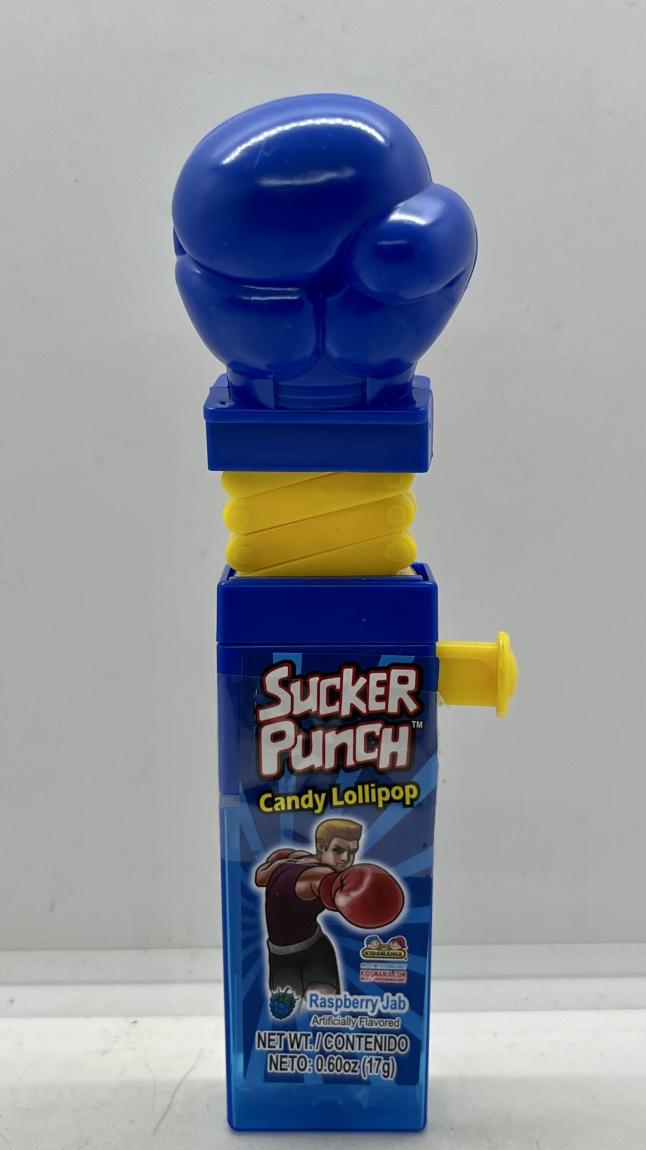 Sucker Punch Candy Lollipop Raspberry Jab 17g