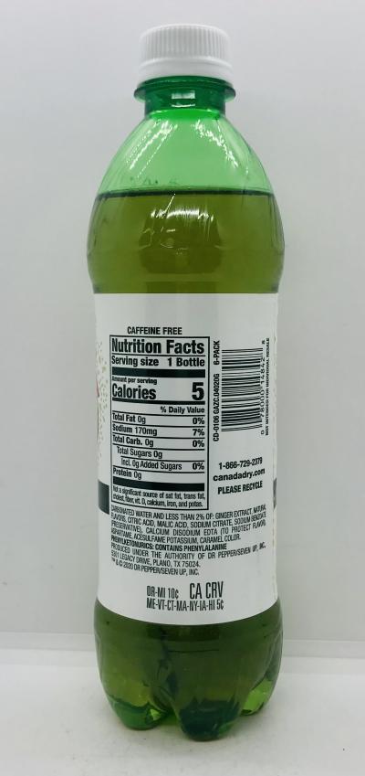 Canada Dry Zero 500mL.