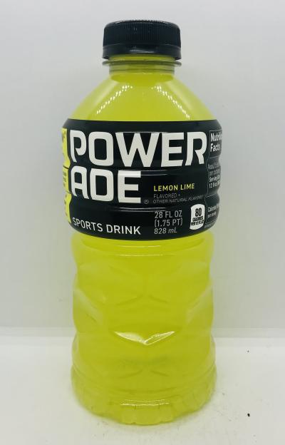 Power Ade Lemon-lime 828mL.