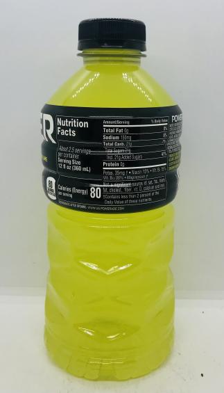 Power Ade Lemon-lime 828mL.