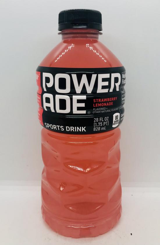 Power Ade Straw/lemonade 828mL.