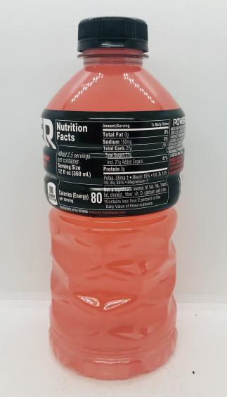 Power Ade Straw/lemonade 828mL.