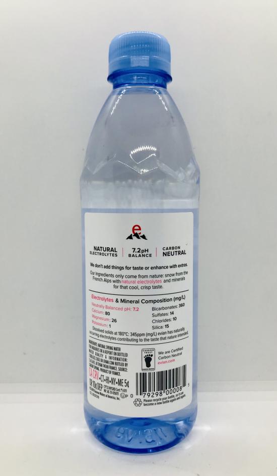 Evian Spring Water 500mL.