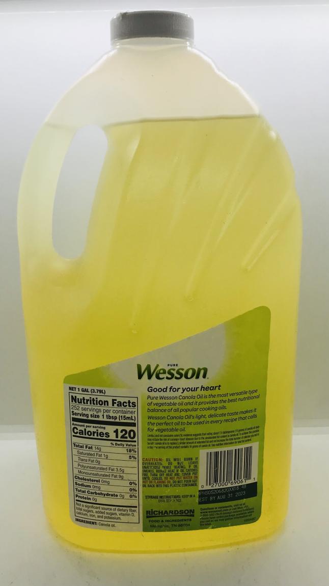 Wesson Canola Oil 1Gal