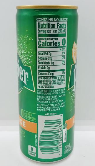 Perrier Pin L' Orange Mineral Water 250mL.