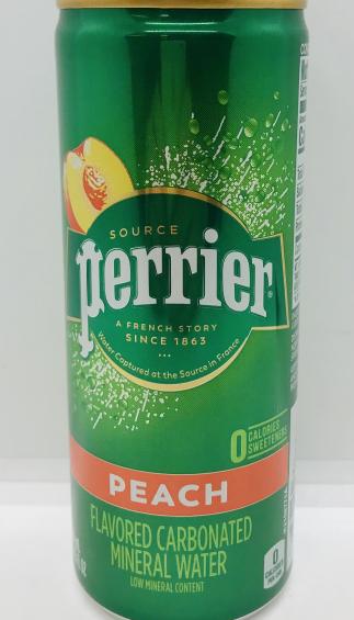 Perrier Pin Peach Mineral Water 250mL.