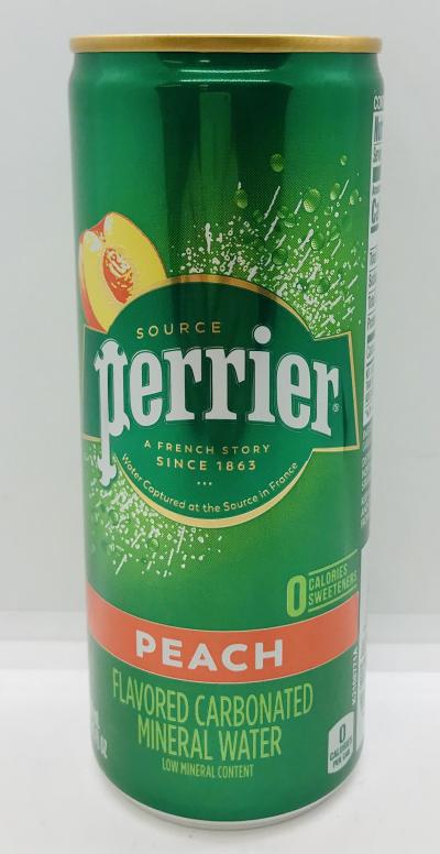 Perrier Pin Peach Mineral Water 250mL.