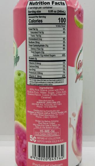 Judith Pink Guava Juice 490mL.