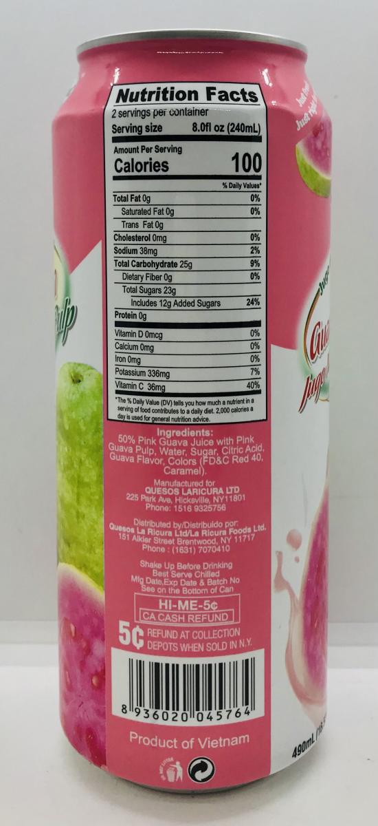 Judith Pink Guava Juice 490mL.