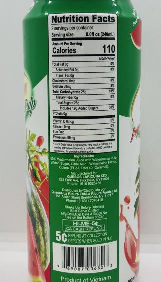 Judith Watermelon Juice 490mL.