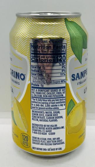 Sanpellegrino Lemon Beverage 330mL.