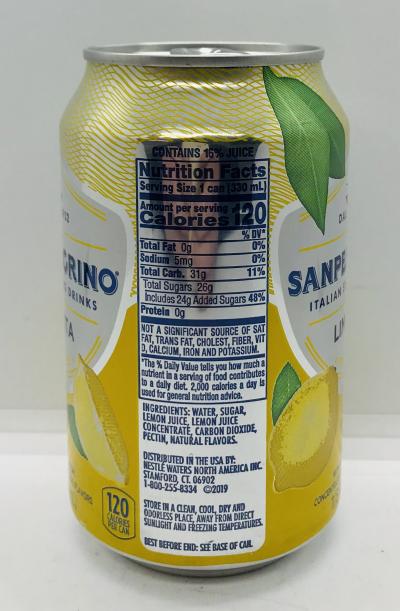 Sanpellegrino Lemon Beverage 330mL.