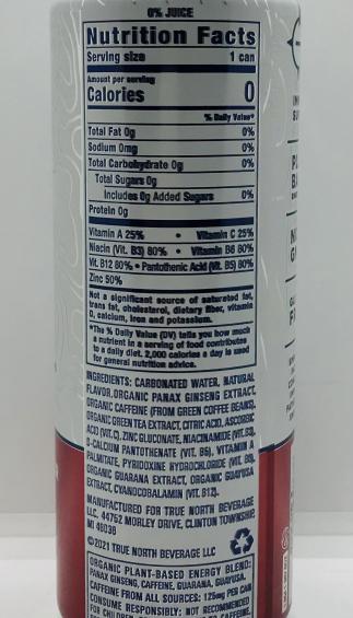 True North Energy Seltzer 355mL.