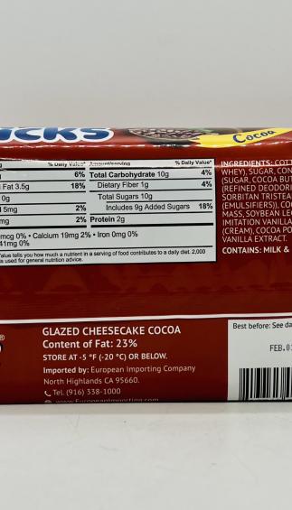 3 Friends Cheesecake Sticks Cocoa 180g.