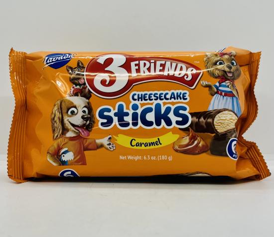 3 Friends Cheesecake Sticks Caramel 180g.