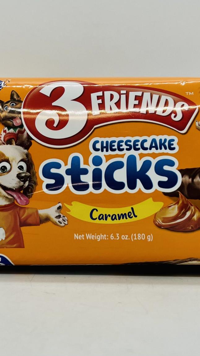 3 Friends Cheesecake Sticks Caramel 180g.