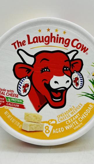 The Laughing Cow White Cheddar 170g.