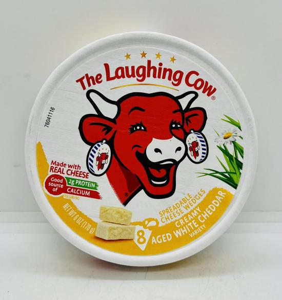 The Laughing Cow White Cheddar 170g.