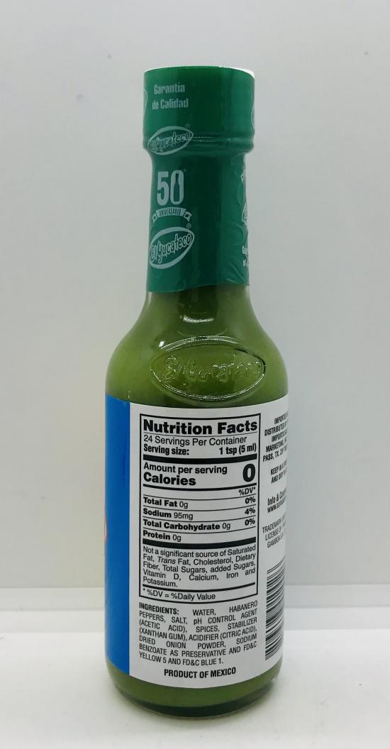 El Yucateco Green Hot Sauce 120mL.