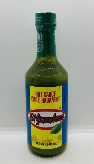 El Yucateco Green Hot Sauce 240mL.