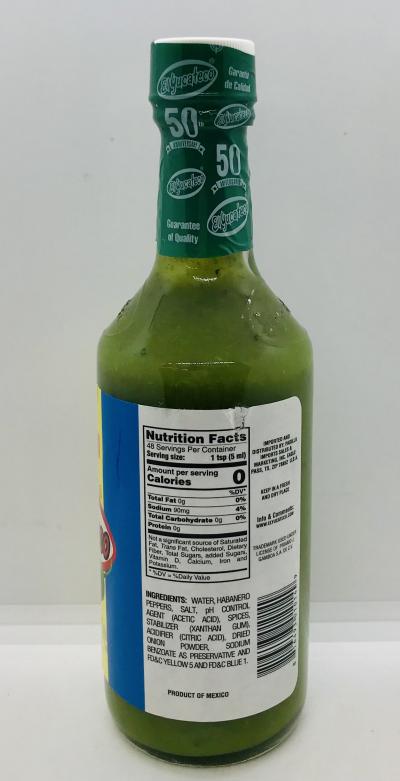 El Yucateco Green Hot Sauce 240mL.