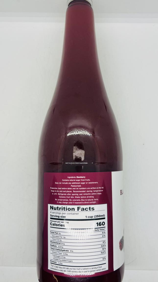 Ancora life Blackberry juice 1L.